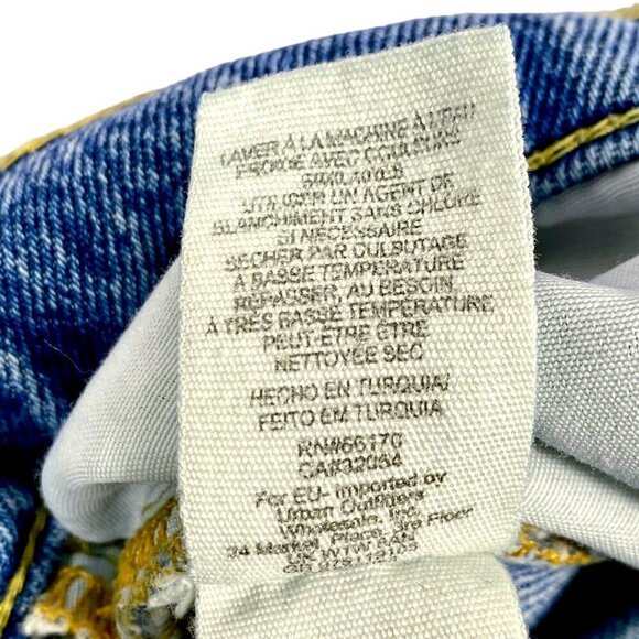 We The Free People Lita Jeans Womens 25 Blue Distressed High Rise Cropped Denim - Picture 11 of 13